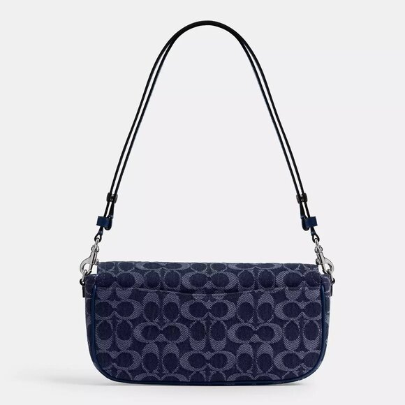 NWT ✅ COACH Brook Flap Chain Bag In Signature Denim #CAT60 ⭐ NWT - Picture 11 of 16